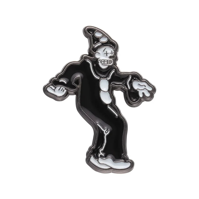 Classic Movie Clown Enamel Pins Gothic Punk Accessories Lapel Badge