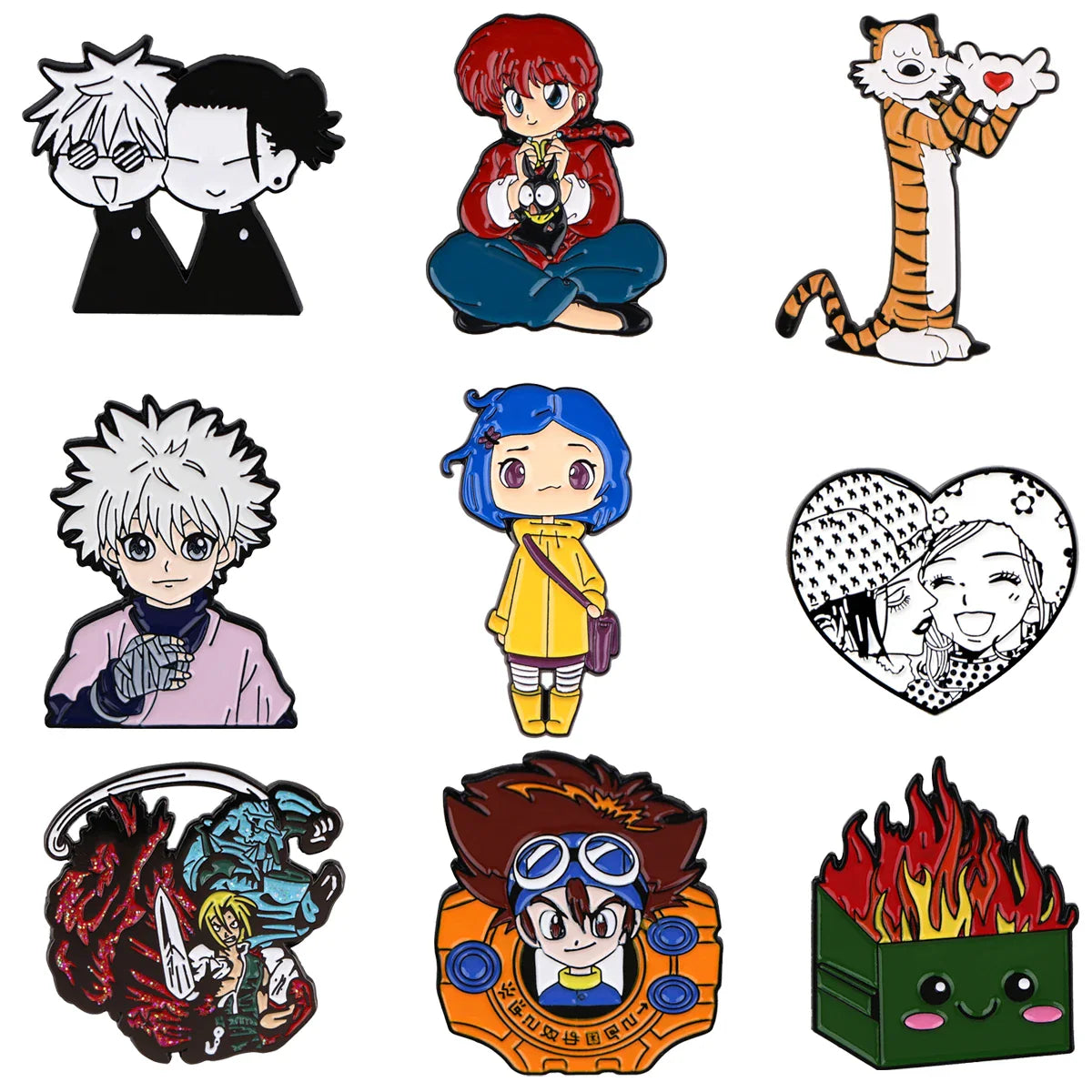 Anime Enamel Pins Brooches Lapel Badge Backpack Hat Jewelry Gifts