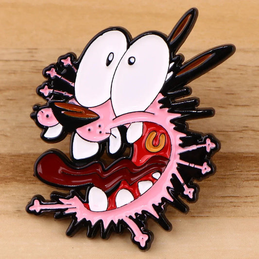 Cartoon Dog Enamel Pins Cute Brooches for Women Backpack Lapel Pins Fashion Jewelry Accessories Gift