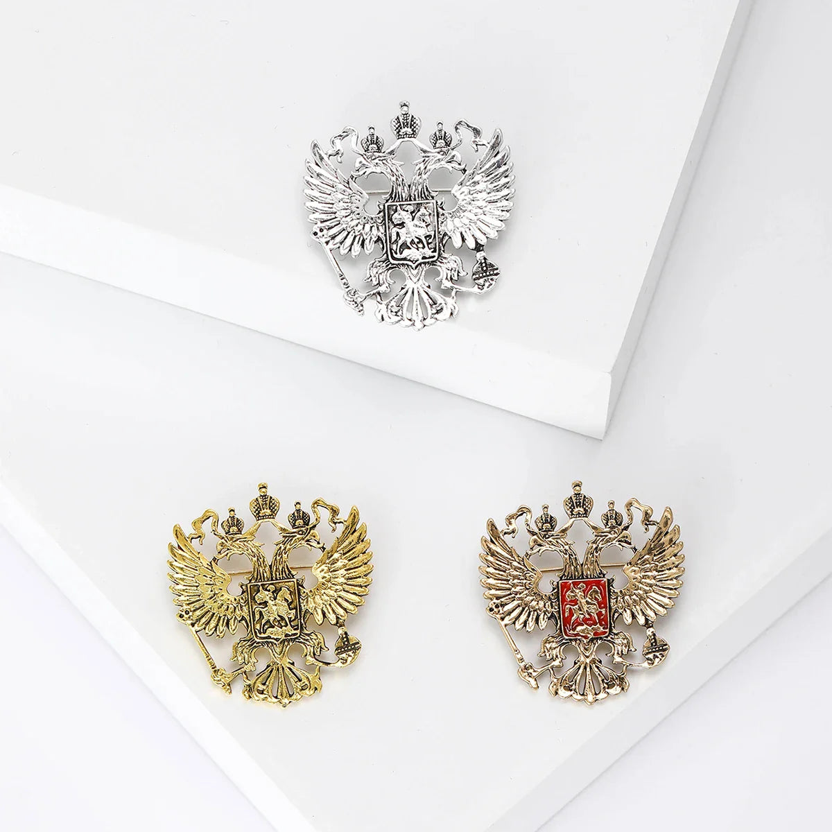Double Headed Eagle Brooch Pin Jewelry Accessories