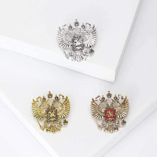 Double Headed Eagle Brooch Pin Jewelry Accessories
