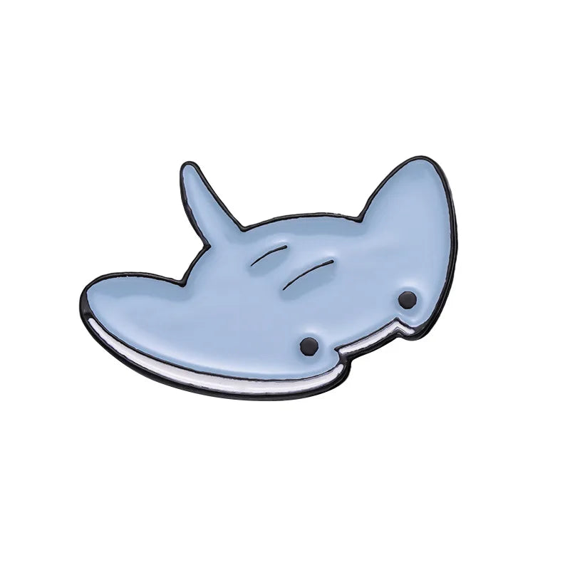 Marine Creatures Enamel Pins: Sharks, Whales, Seahorses, Jellyfish Badges for Bags, Hats, Jewelry Gifts