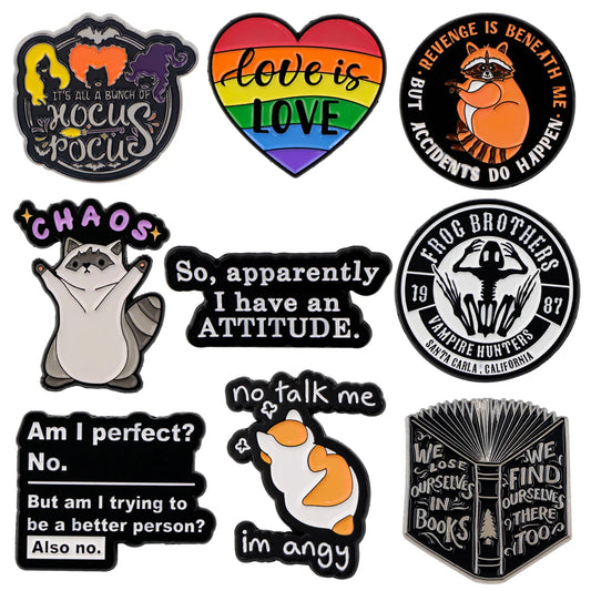 Cute Raccoon Enamel Pin Brooch Lapel Badge Fashion Jewelry Gifts