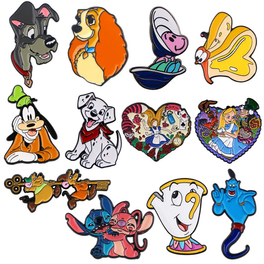 Anime Enamel Pin Brooches for Women Lapel Pins Badge Backpack Accessories Jewelry Gifts