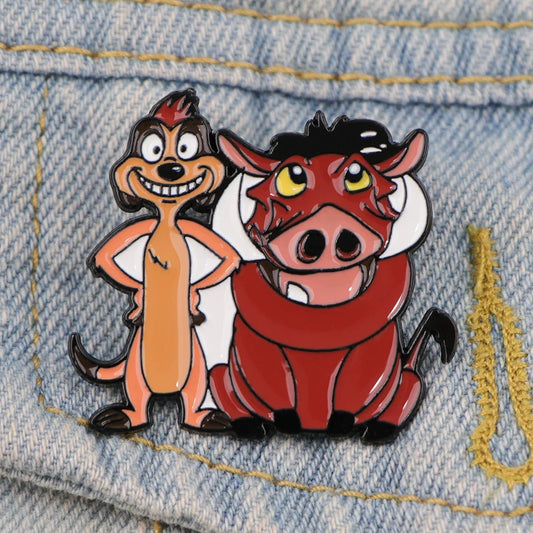 Funny Friends Cartoon Enamel Pin Lapel Brooch Badge Fashion Jewelry Gift