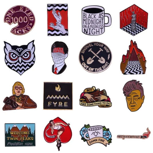 Hard Enamel TV Show Cartoon Pins Brooches Badges Jewelry Gifts Wholesale