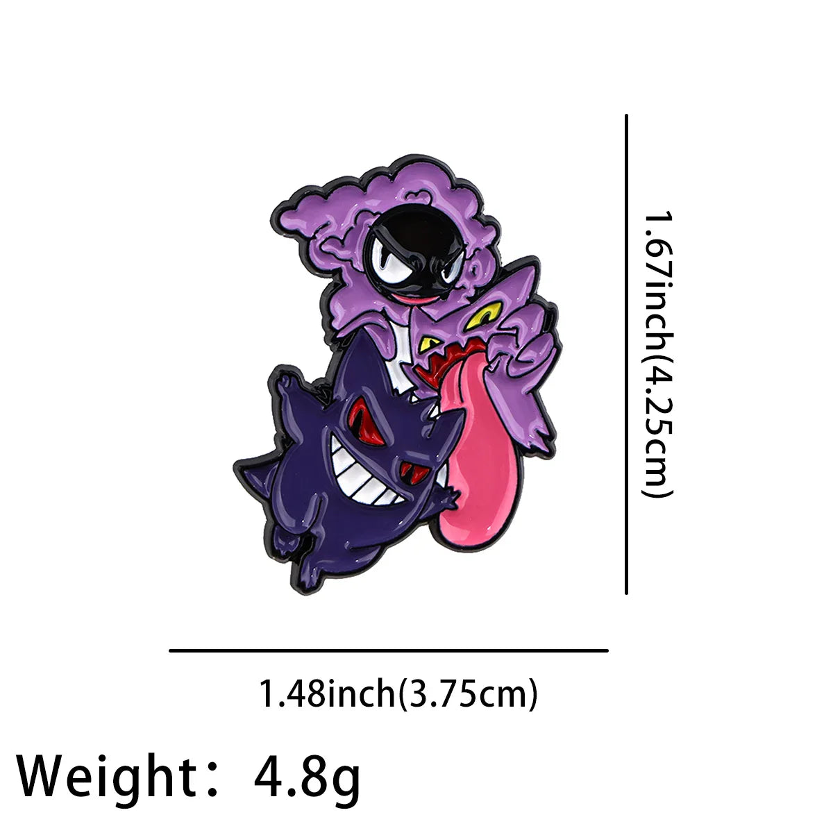Anime Character Gengar Lapel Pins Jeans Badges Brooches Jewelry Accessories Gifts