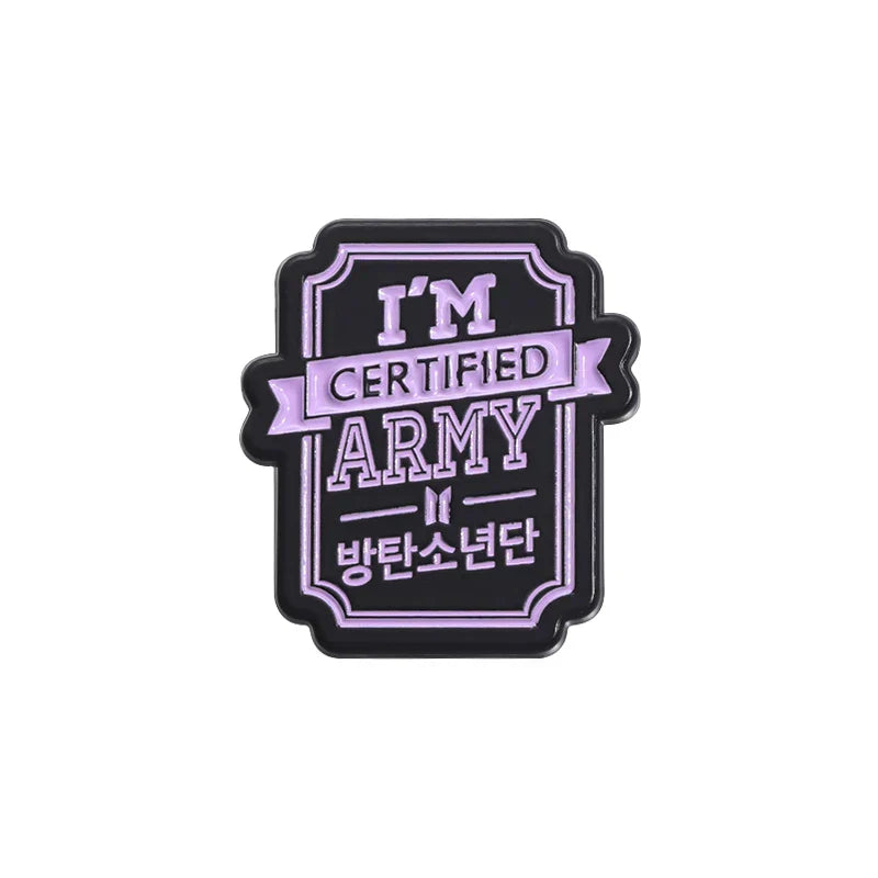 K-Pop Singer Group Enamel Pins Cartoon Brooches Metal Lapel Badge Jewelry for Fans