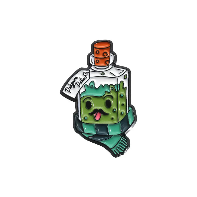 Cartoon Potion Bottle Enamel Pin Set Witchcraft Wizardry Halloween Accessories