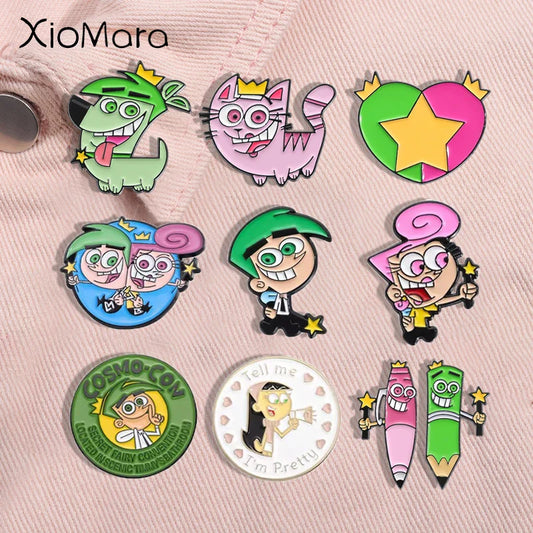 Cartoon Anime Enamel Pins Lapel Brooches for Backpacks Jeans Badges Jewelry Gifts
