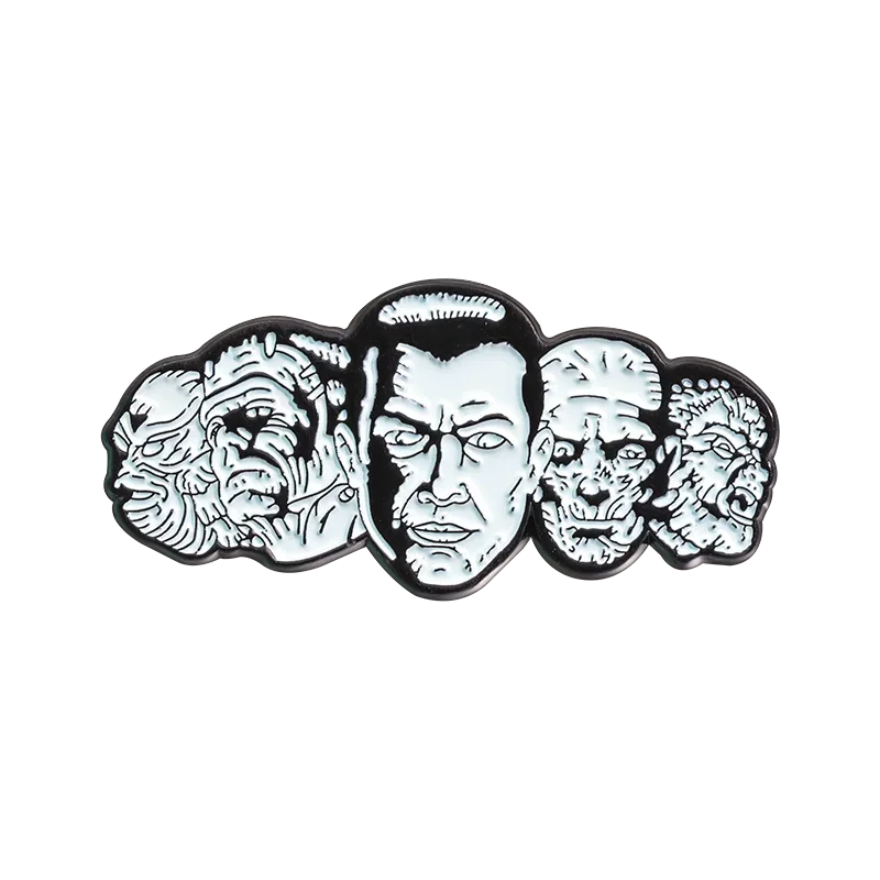 Punk Horror Enamel Pins: Anime Figure Brooch Badge Halloween Accessories