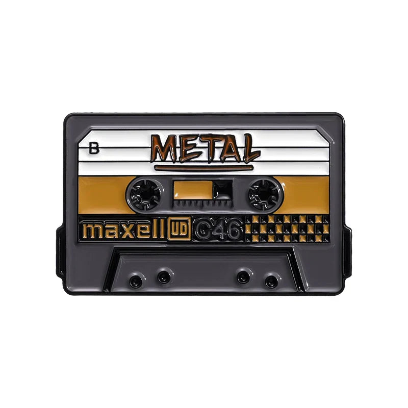 Tape Radio Metal Badge Lapel Pins Fashion Accessories Gifts