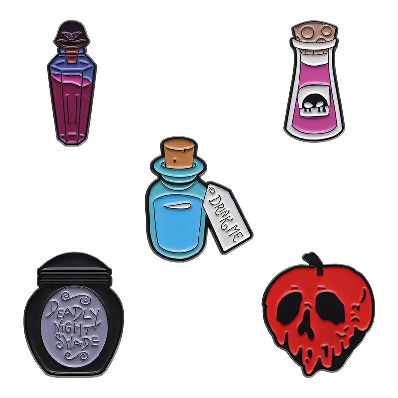 Punk Witch Enamel Pin: Black Cat, Capybara, Fairy, Milk Tea, Goose, Hollow Knight, TBH Creature Brooch