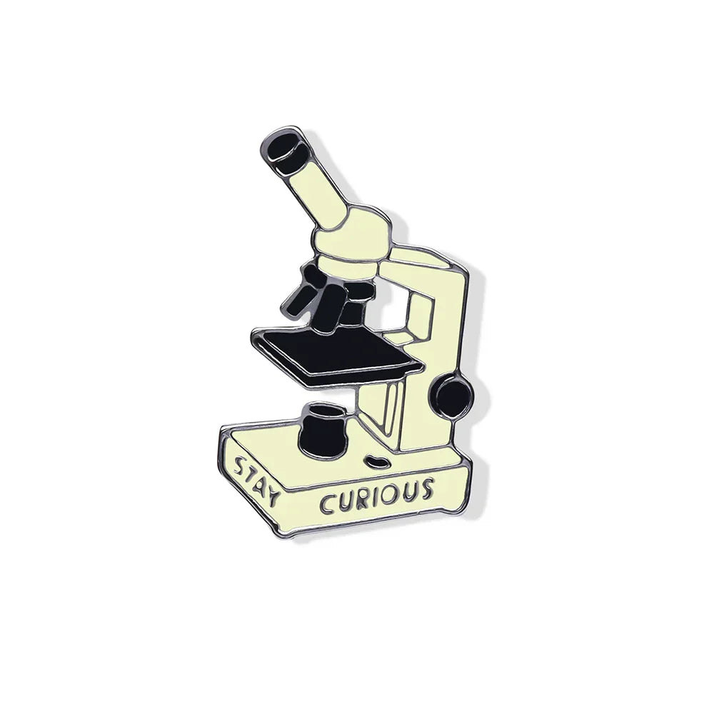 Medical Microscope Enamel Pin Badge for Doctor Nurse Scientist