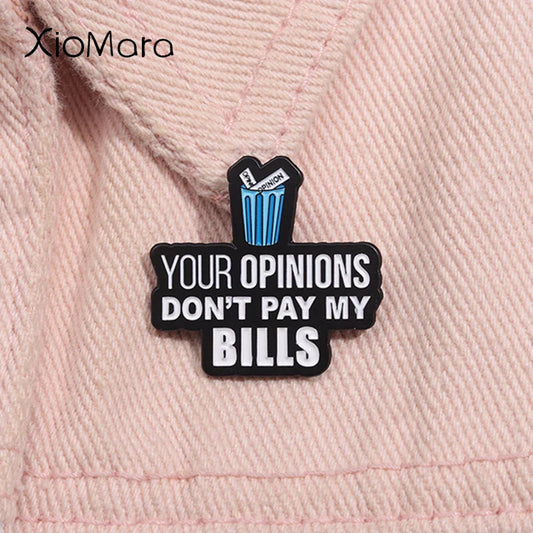 Optimize Opinions Enamel Pin Brooch Lapel Badge Jewelry Gift