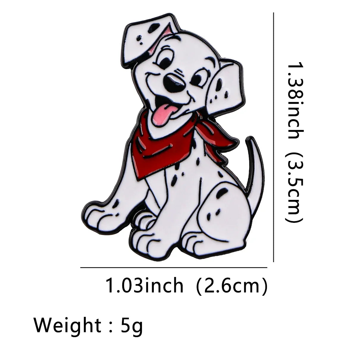 Cute Damaicho Dog Enamel Pins Cartoon Brooch Lapel Badges Kids Gifts