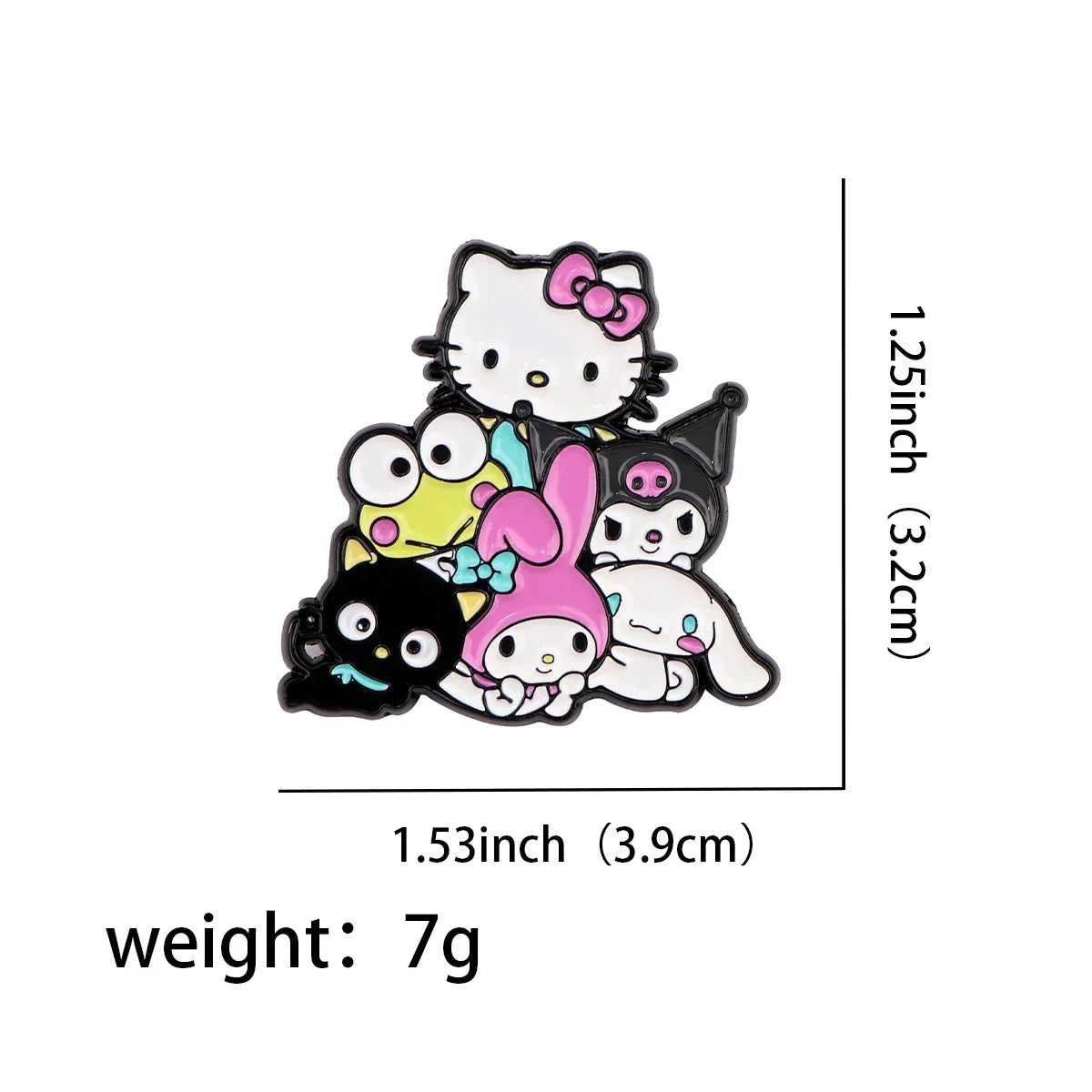 Kawaii Kitty Enamel Pins Brooches Cartoon Lapel Badges Fashion Accessories