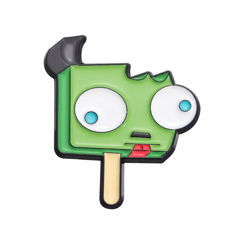Invader Enamel Pins Cartoon Anime Brooches Lapel Badge Cute Character Jewelry Pin for Clothes Backpack Gift Wholesale