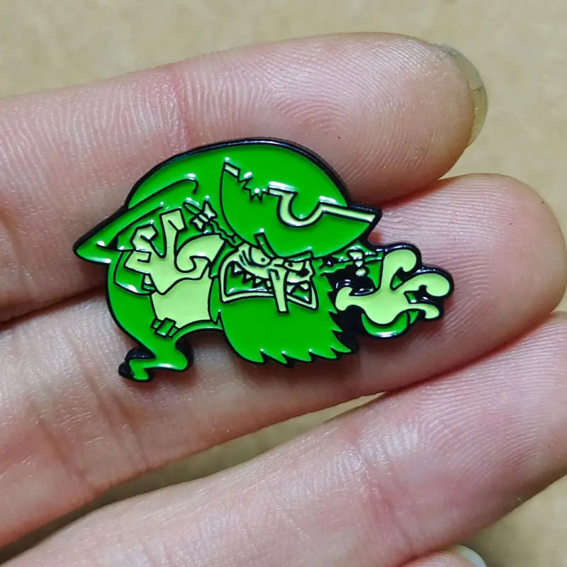 SpongeBob Flying Dutchman Enamel Pins Brooches Cartoon Badge Accessories