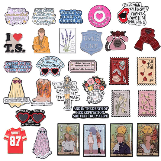 Lyrical Music Enamel Pins: Custom Singer Brooch Lapel Badge Gifts for Fans