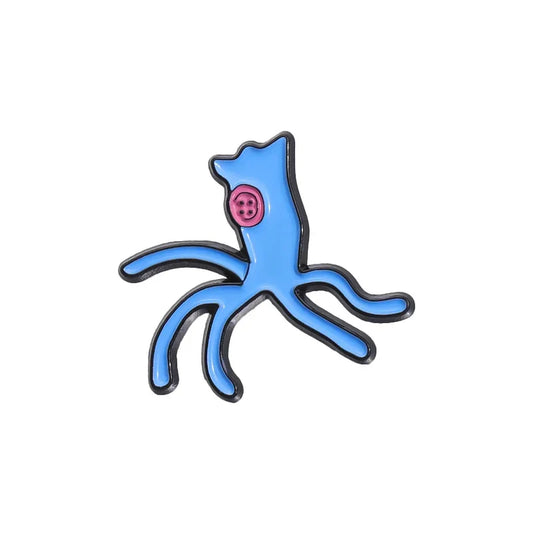 Blue Octopus Enamel Pins Cute Marine Brooches Backpack Lapel Badge Jewelry Gifts