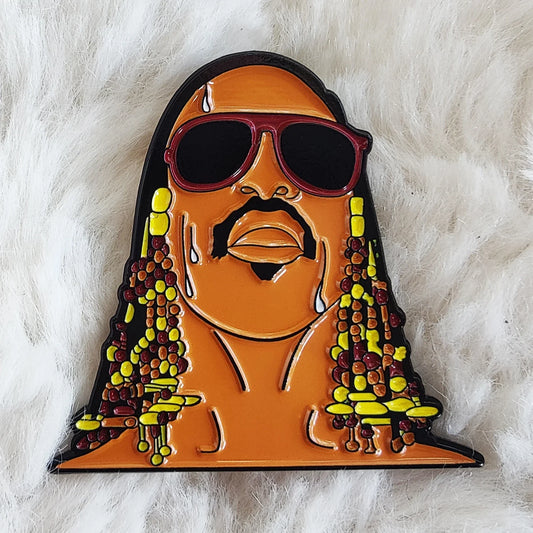 Stevie Wonder Hotter than July Enamel Fashion Pin