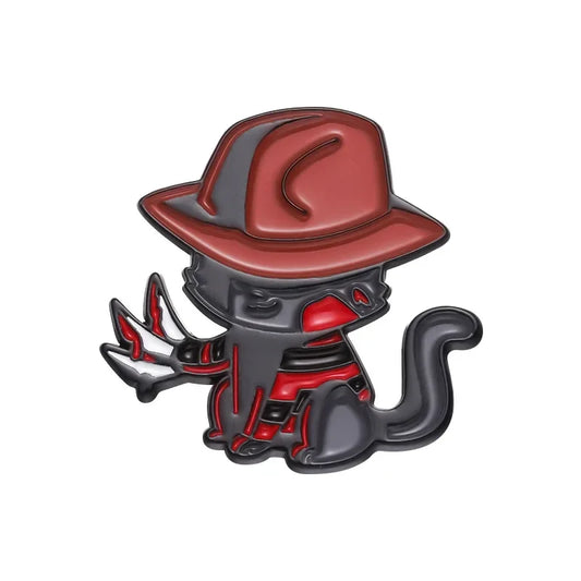 Horror Cat Assassin Enamel Pins Halloween Brooch Lapel Badge Jewelry Wholesale