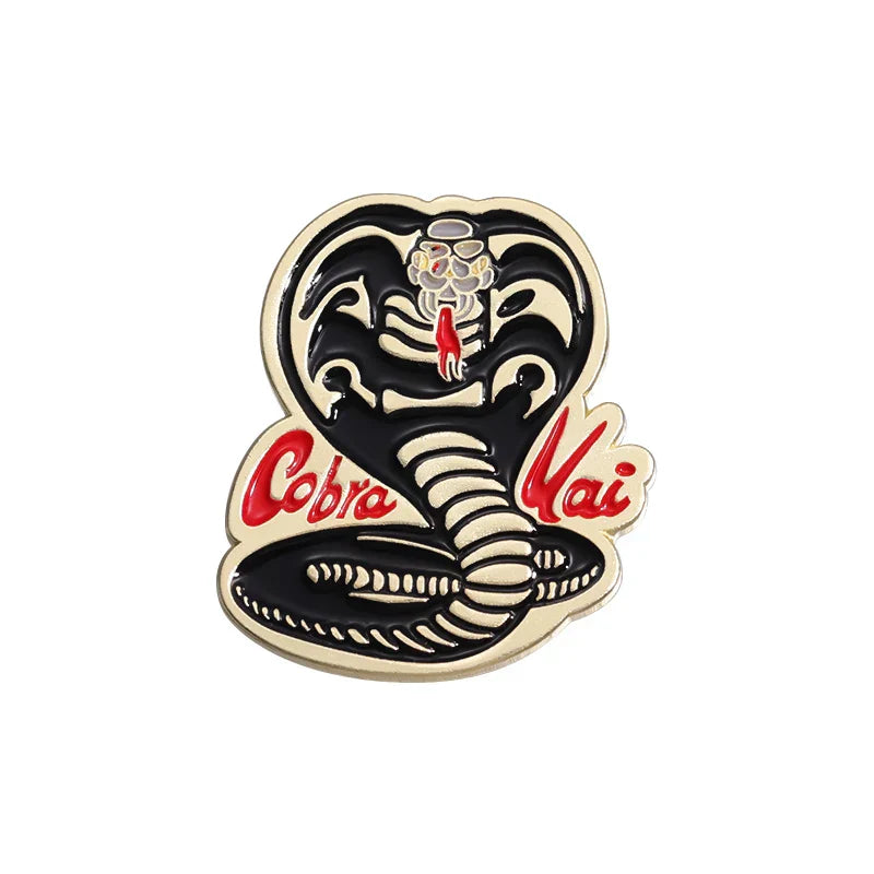 Custom Cobra Enamel Pins Gothic Animal Brooches Lapel Badges Jewelry Gift