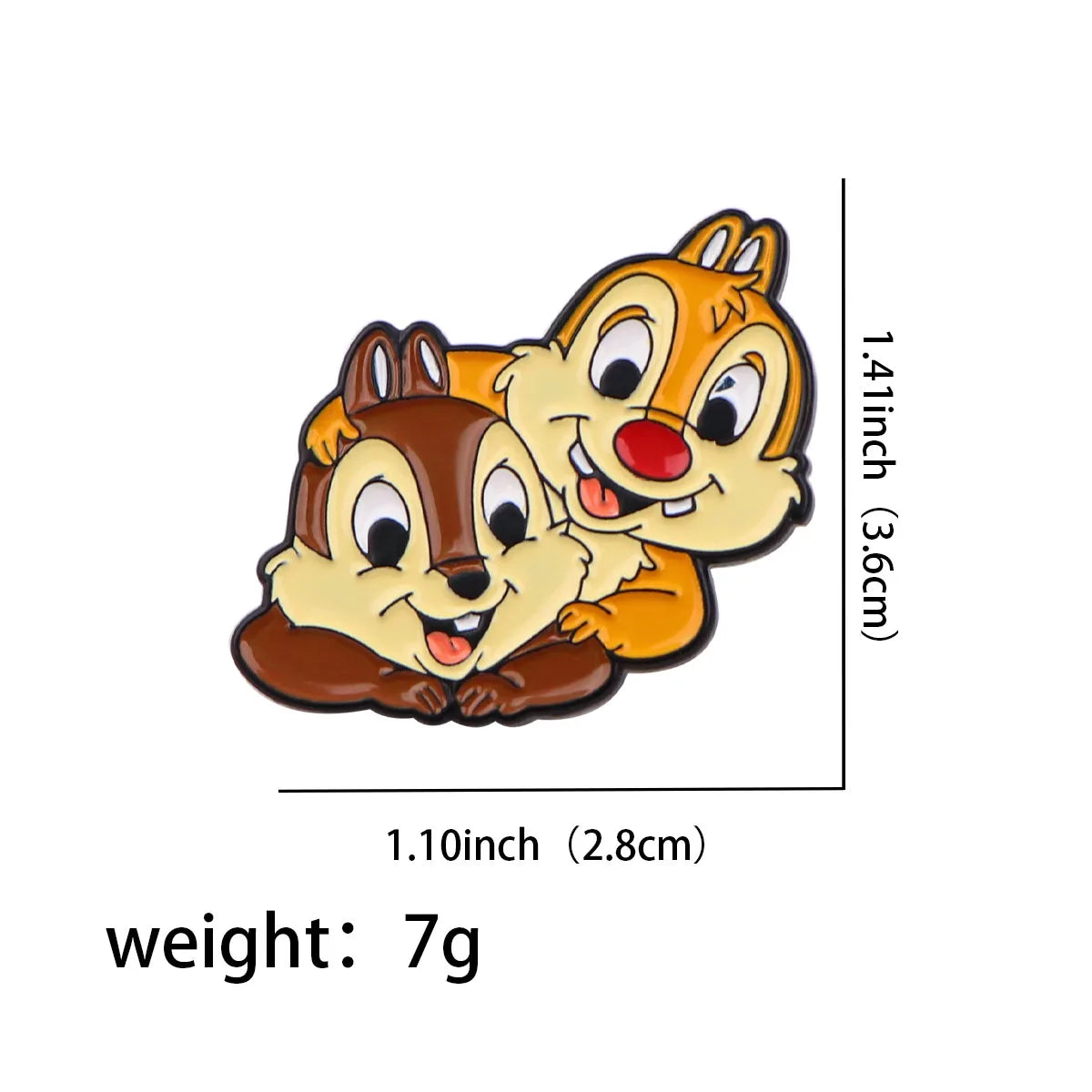 Kawaii Squirrel Enamel Pin Brooch Lapel Badge Jewelry Gift