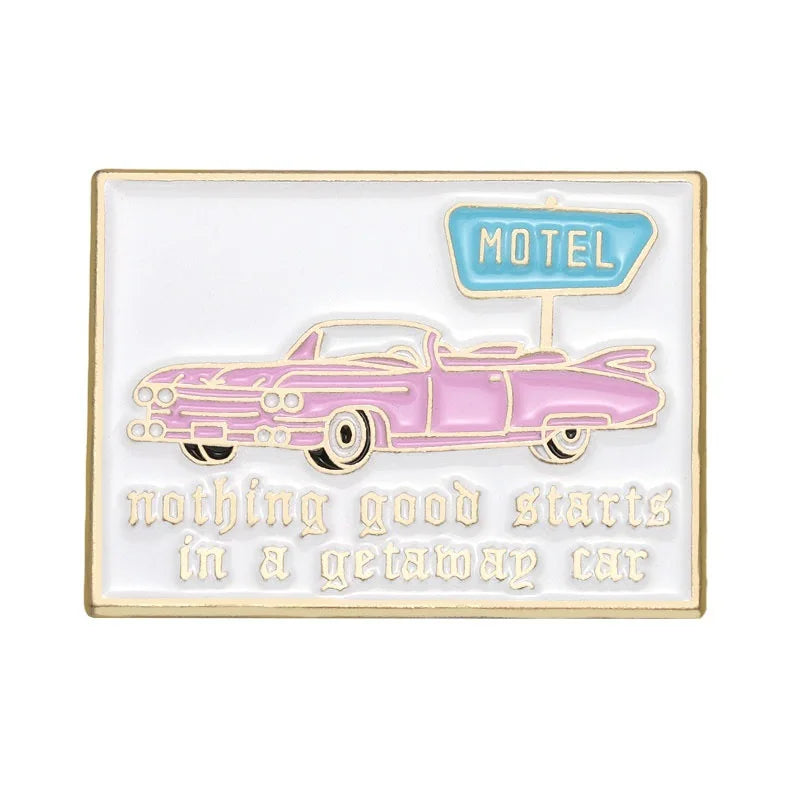 Pop Singer Guitar Enamel Pin Concert Ticket Brooch Shirt Gift Fans Friends
