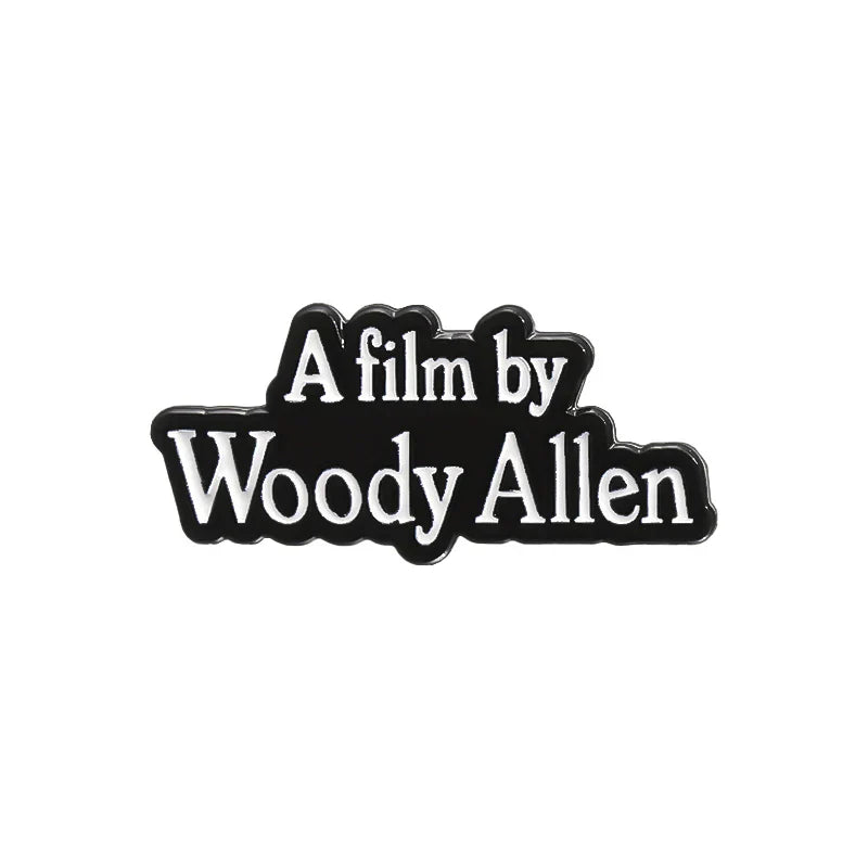 Woody Allen Film Director Enamel Pin Comedy Brooch Fashion Jewelry Gift