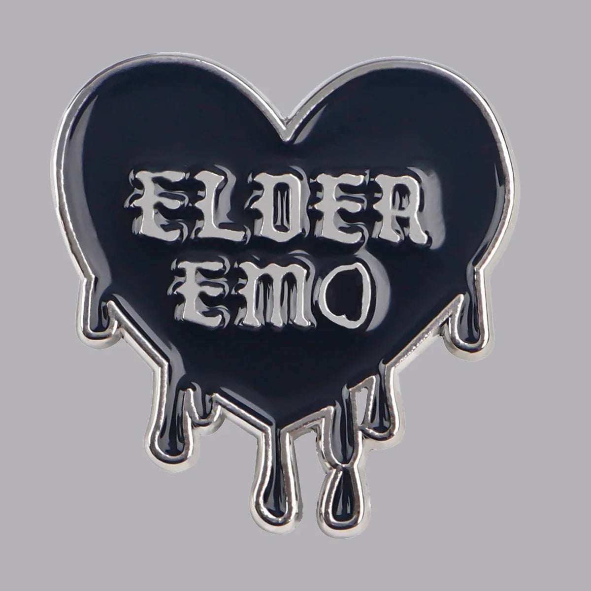 Funny Quotes Black Heart Enamel Pins Brooches Lapel Badge Fashion Jewelry Gifts