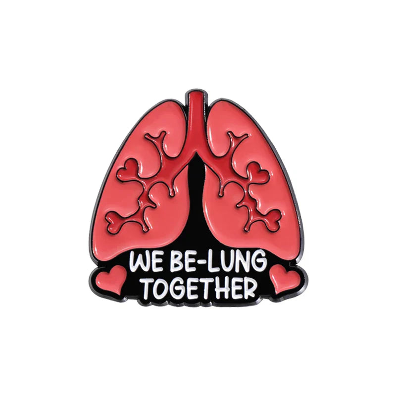 Respiratory Therapist Enamel Pin Lung Brooch Lapel Badge