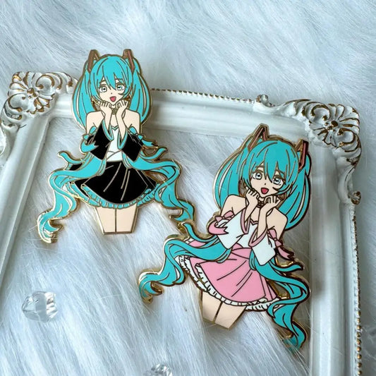 Hatsune Miku Metal Badge Brooch Anime Accessories