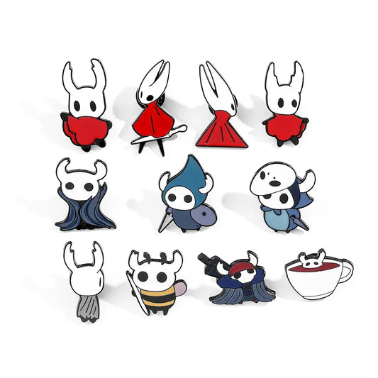 Animal Skeleton Knight Brooch Set: Enamel Metal Badges for Backpack & Clothing