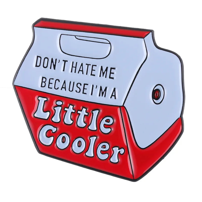 Cool Milk Box Oil Drop Lapel Pin Brooch Denim Bag Gift Fashion Jewelry