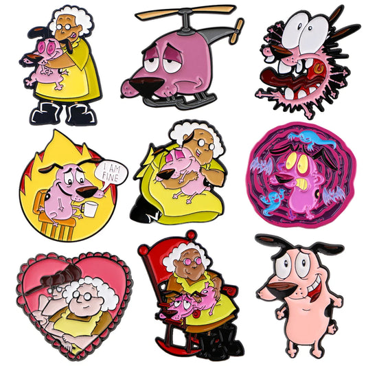 Funny Dog Enamel Pin Brooch Lapel Badge Fashion Jewelry Gifts