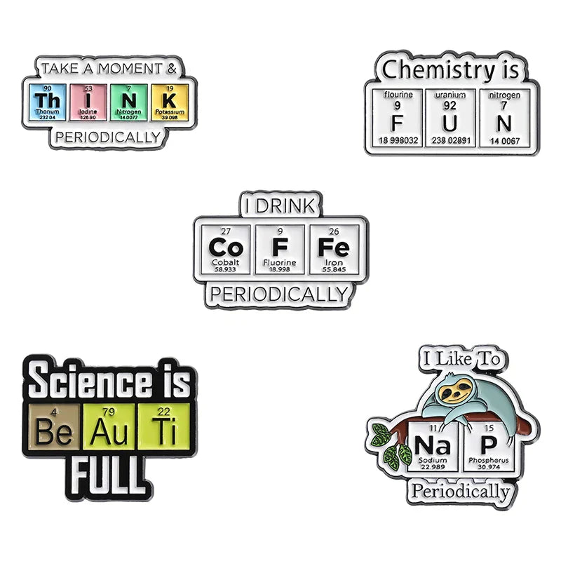 Creative Enamel Pin Sets: Book Lovers, Jesus, Science Brooches, Lapel Badges, Gifts for Friends