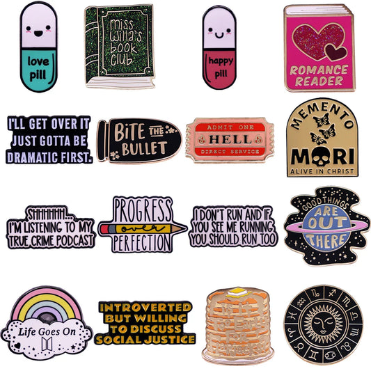 Cute Enamel Brooches Love Pins Lapel Badges Fashion Accessories Gifts