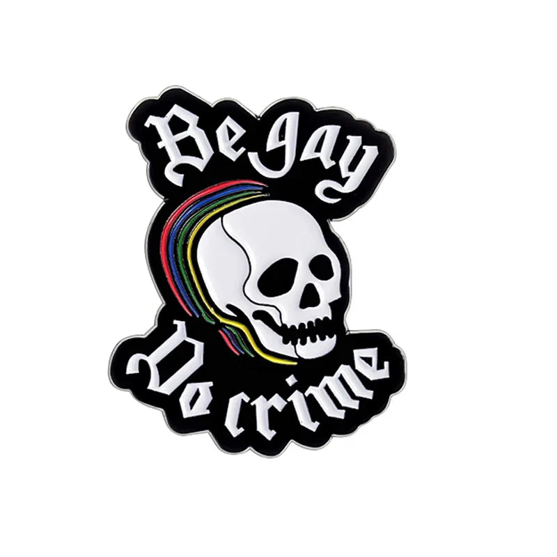 LGBT Rainbow Pride Enamel Pins Cartoon Animal Brooches Lapel Backpack Badge Jewelry Gifts