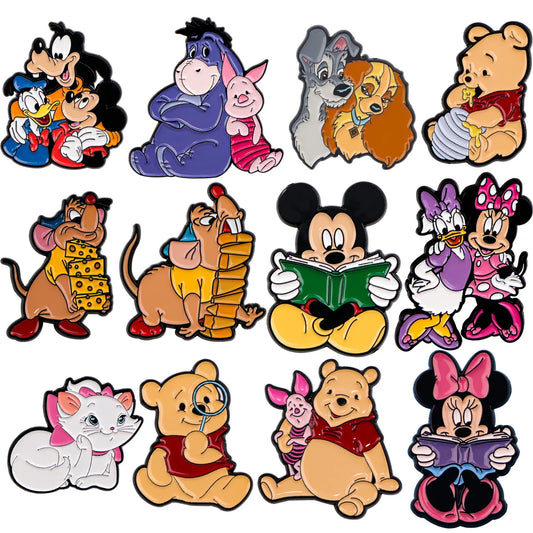 Kawaii Cartoon Enamel Pins Brooches for Backpacks and Clothes Jewelry Gifts