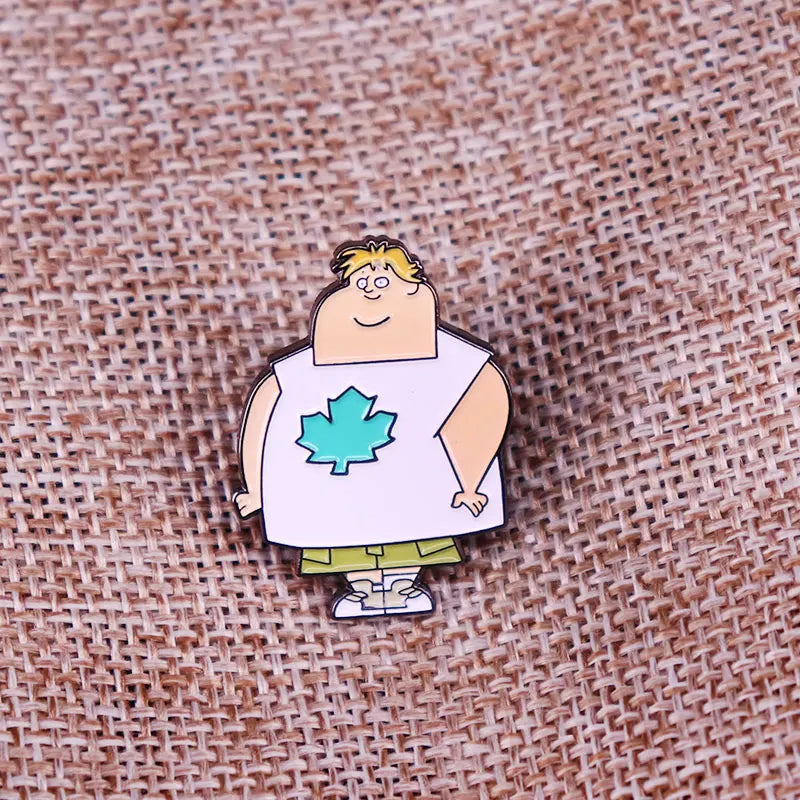 Total Drama Island Owen Enamel Pin Backpack Lapel Shirt Bag Fashion Pin