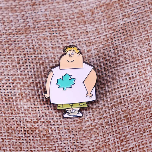 Total Drama Island Owen Enamel Pin Backpack Lapel Shirt Bag Fashion Pin