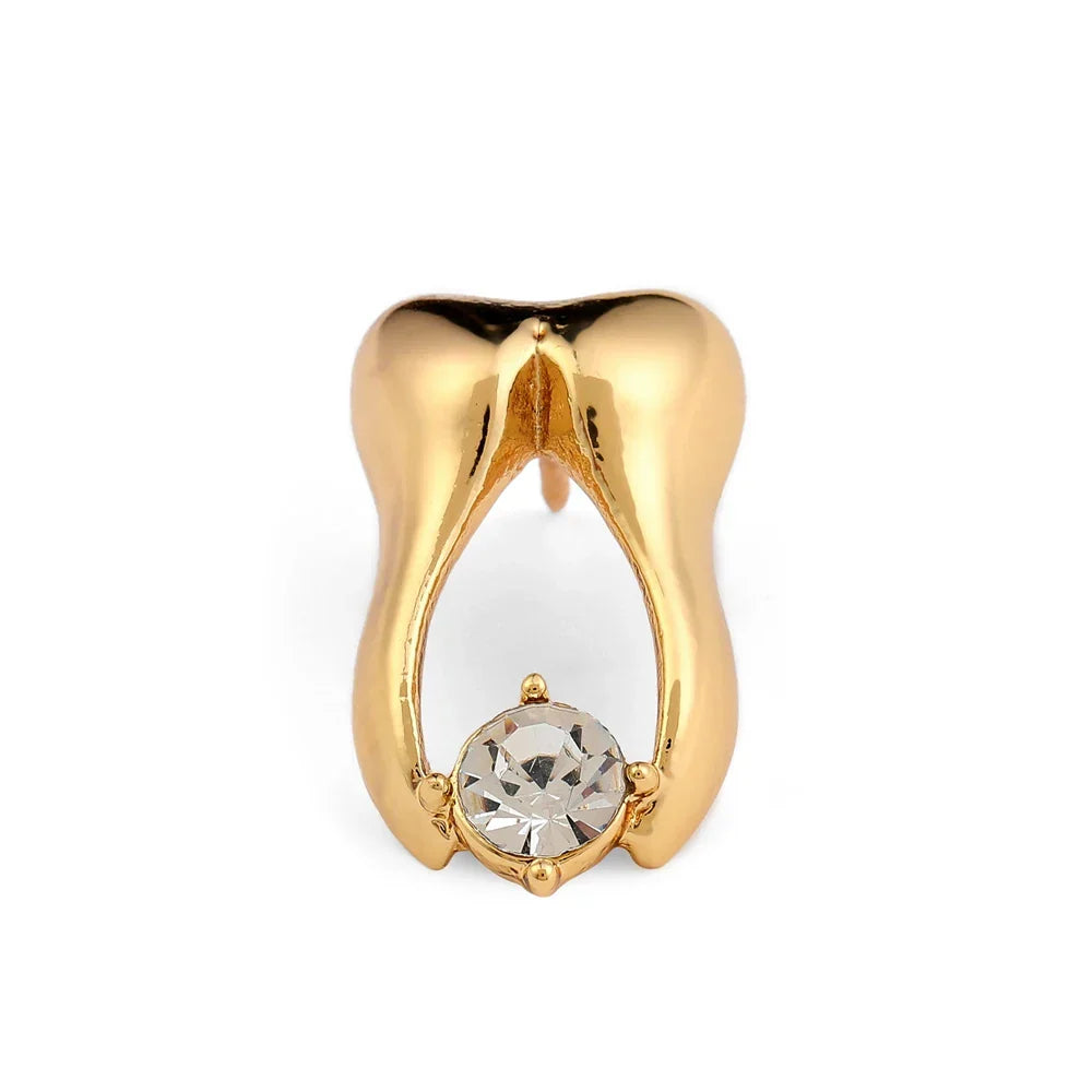 Tooth Shape Medical Brooch Pin for Doctor Nurse Lapel Badge Jewelry Gift