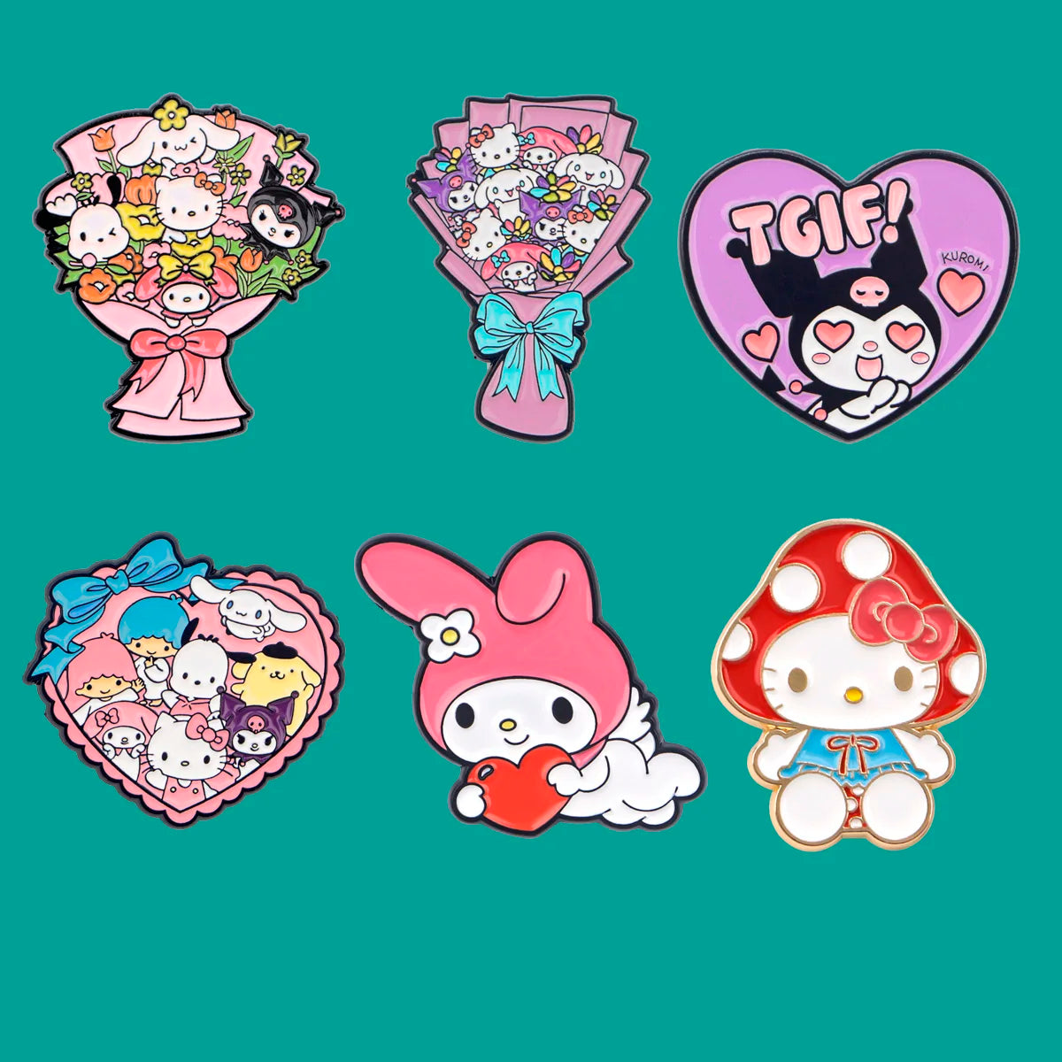Kawaii Kitty Blossom Enamel Pin Brooch for Backpacks & Clothes Gifts