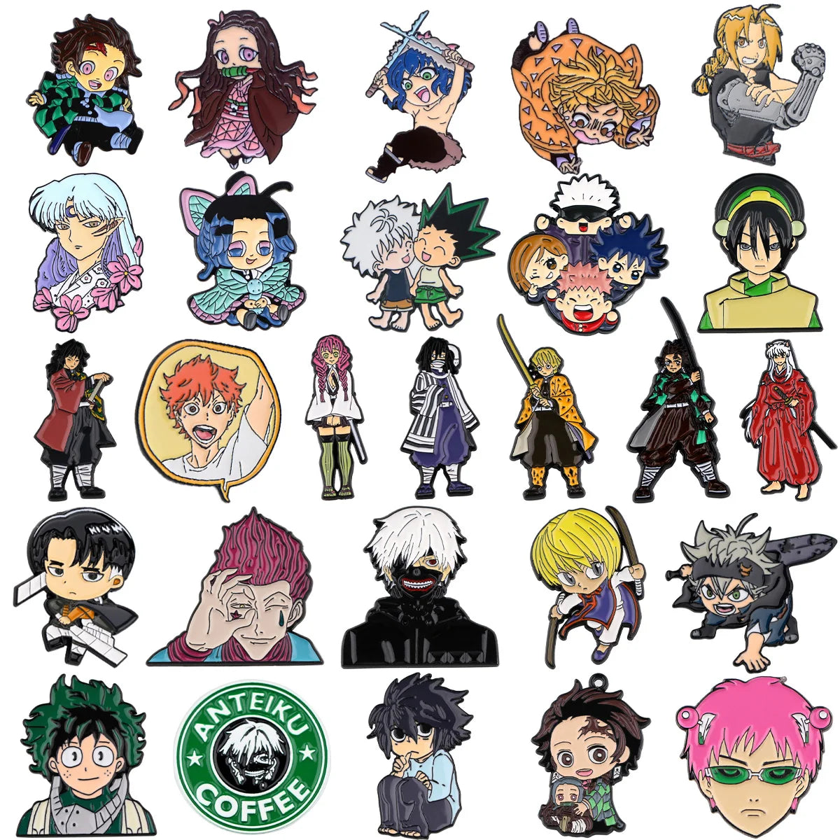 Anime Character Enamel Pins Badges for Backpacks, Jeans, Brooches, Clothing Accessories