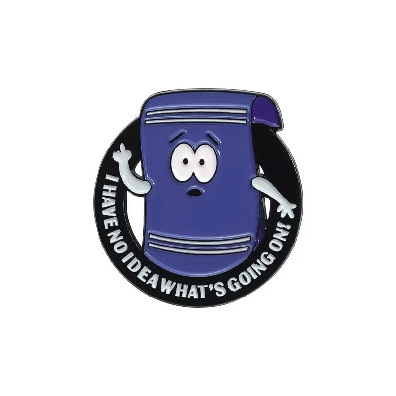 Comedy Anime Magic Towel Enamel Pin Brooch Backpack Lapel Badge Jewelry Gift