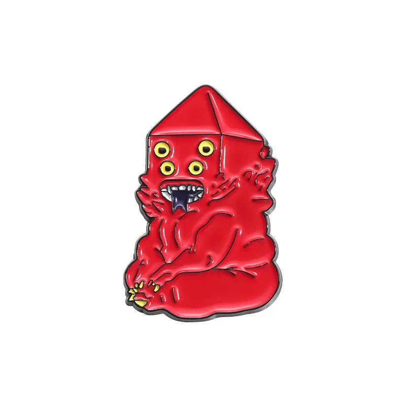 Golb Enamel Pins Custom Brooches Lapel Badges Cartoon Character Jewelry Gift