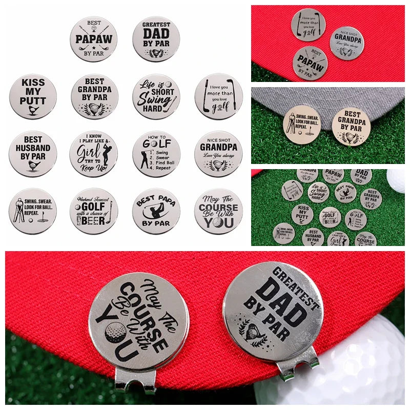 Golf Hat Clip 0.9" Swing Hard Metal Pin Gift