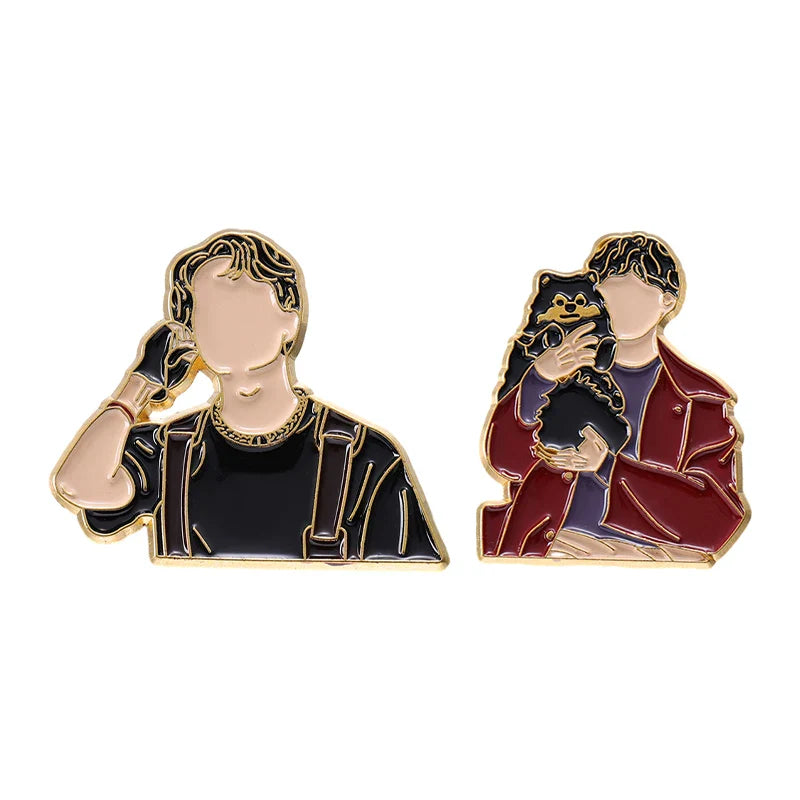 Anime Boy Cat Enamel Pin Brooch Custom Jewelry Wholesale